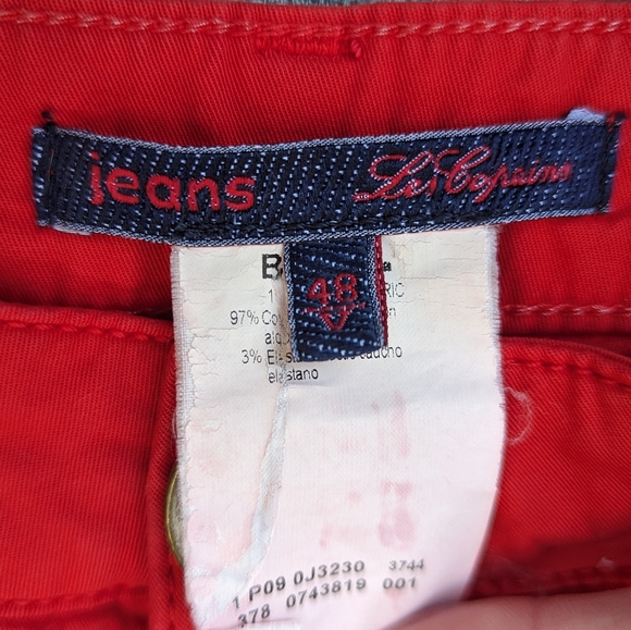 Women's Size 48 Red Pants, Les Copains Jeans - Picture 7 of 9
